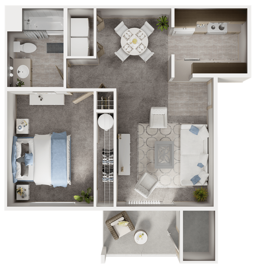 1 Bedroom, 1 Bath